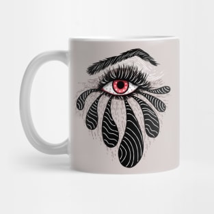 Red Eye With Black Tears Mug